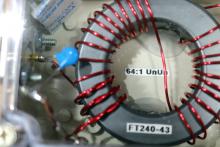 High voltage capacitor and the 64:1 transformer - VA7PD