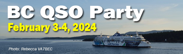BC QSO Party February 3-4, 2024