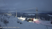 VE7FSR leaving Mt. Lolo, December 18, 2020, snapshot from the Lolo IP camera